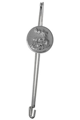 Epingle Cerf Bondissant Argent